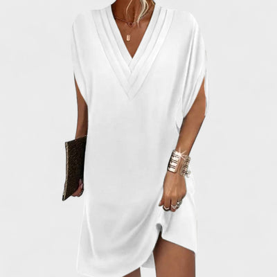 Bernadett - Elegáns ruha nyitott ujjal