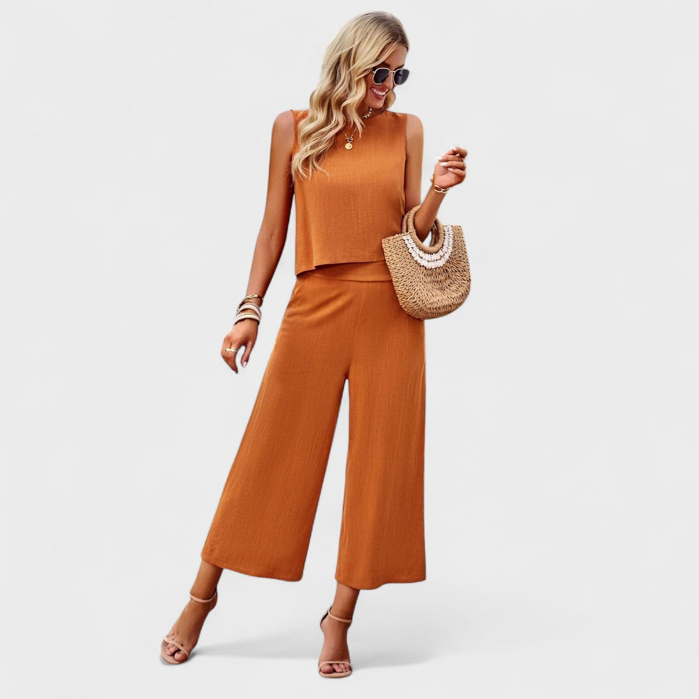 Mónika - Lenvászon Szett