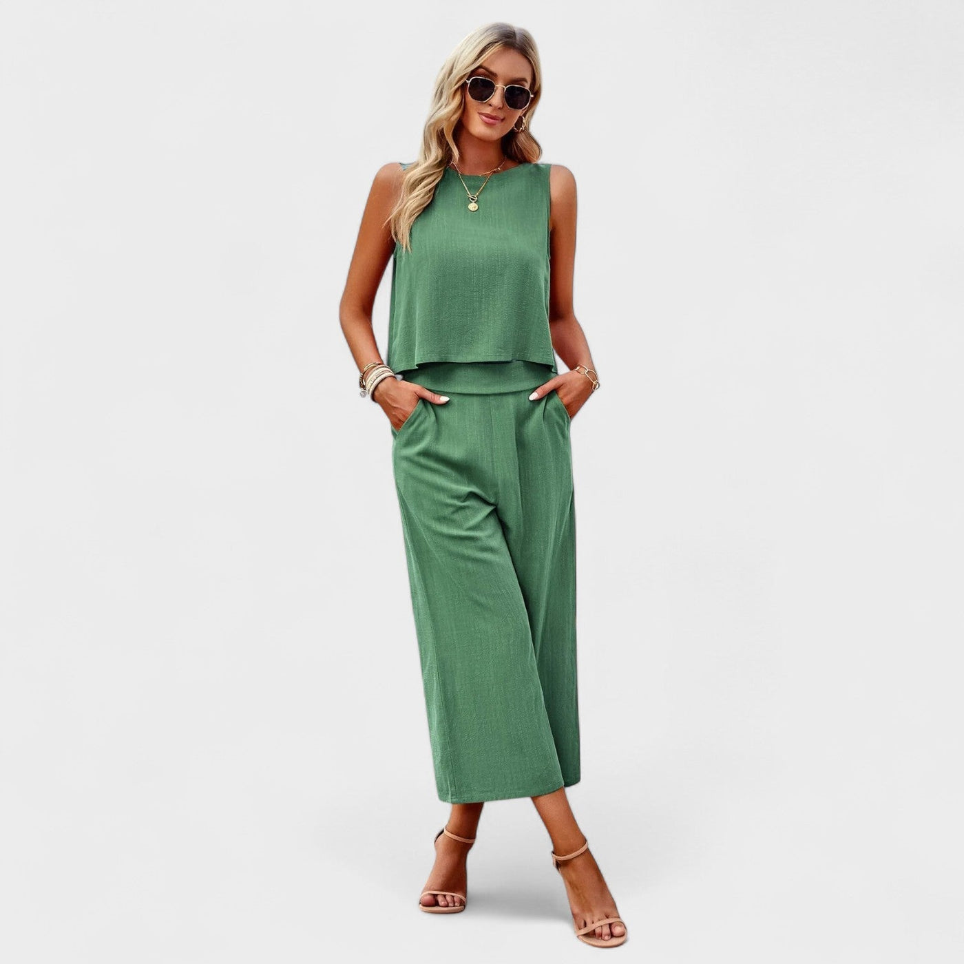 Mónika - Lenvászon Szett