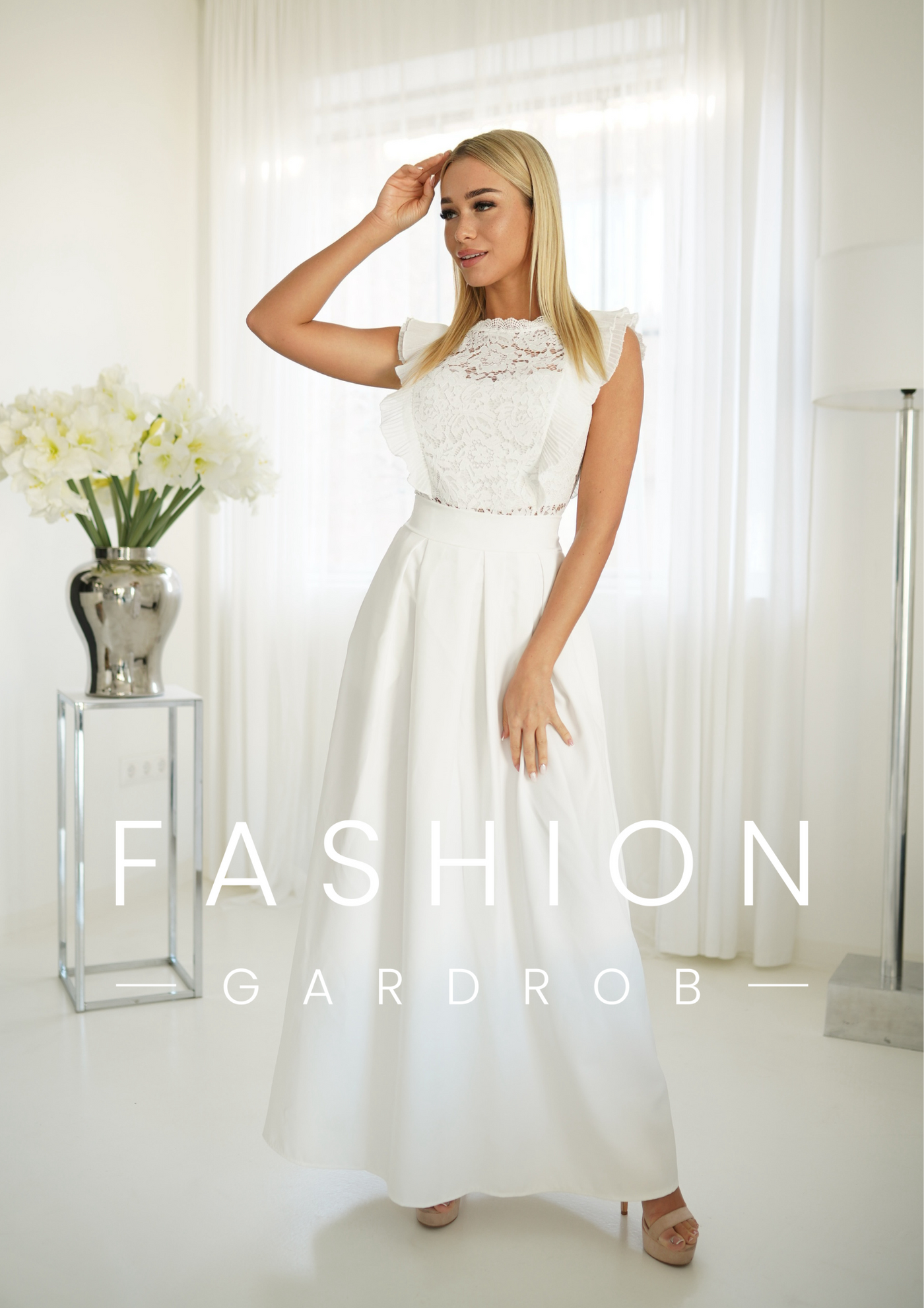 Azelma - Nóra szoknya fehér