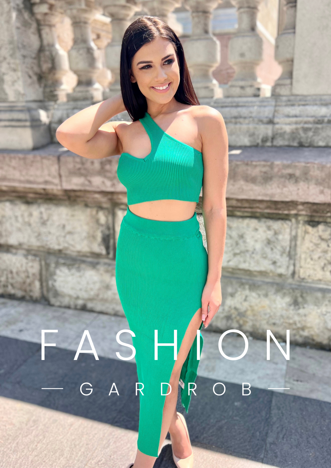 Azelma - Valéria zöld szett