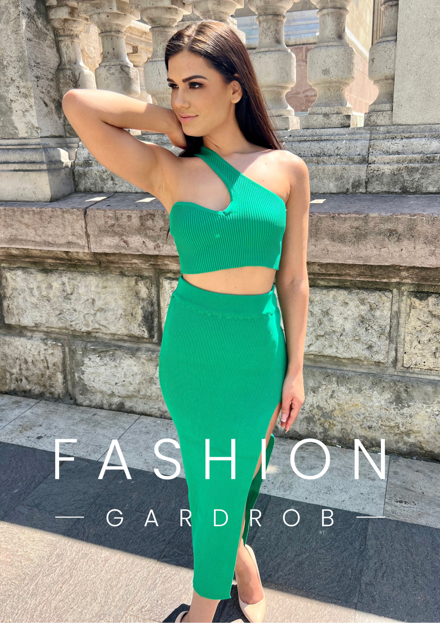 Azelma - Valéria zöld szett