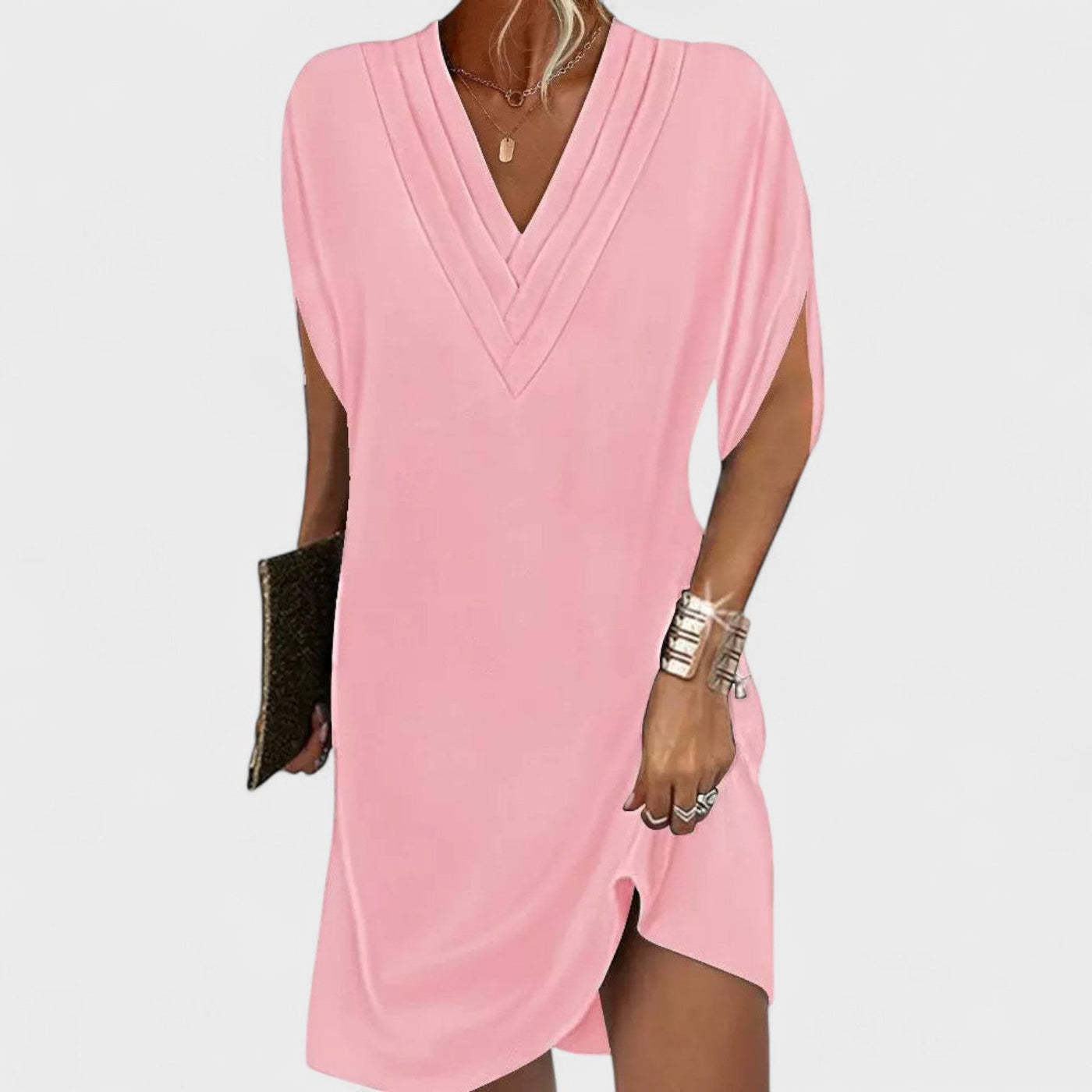 Bernadett - Elegáns ruha nyitott ujjal